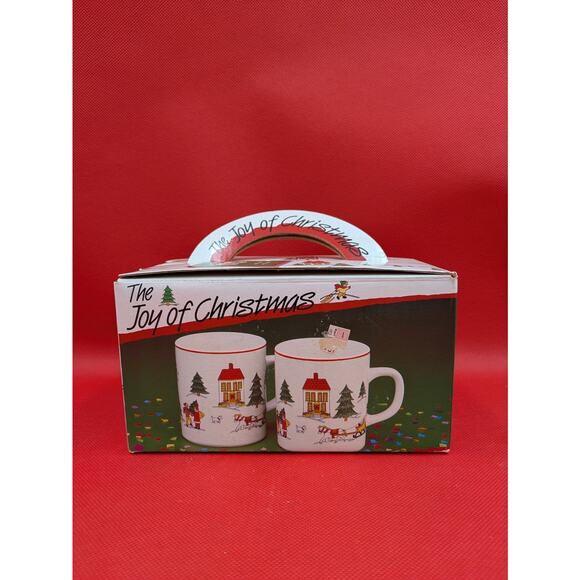 Vintage 1987 “Joy of Christmas” Mug Set – Boxed Hong Kong Scene – NIB - Picture 4 of 15